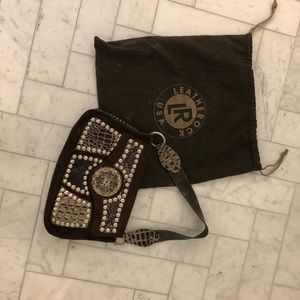 Leather rock purse